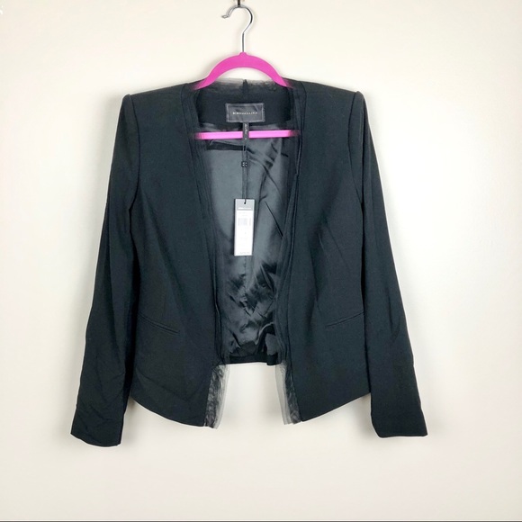 BCBGMaxAzria Jackets & Blazers - BCBGMAXAZRIA Blazer with Tulle Trim